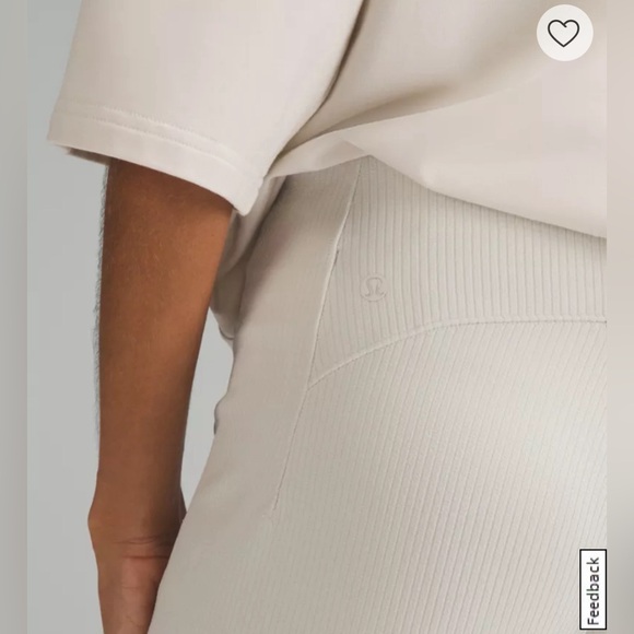 Lululemon Ribbed Softstreme Zip-Leg High-Rise Pant Size 10 - Picture 4 of 6